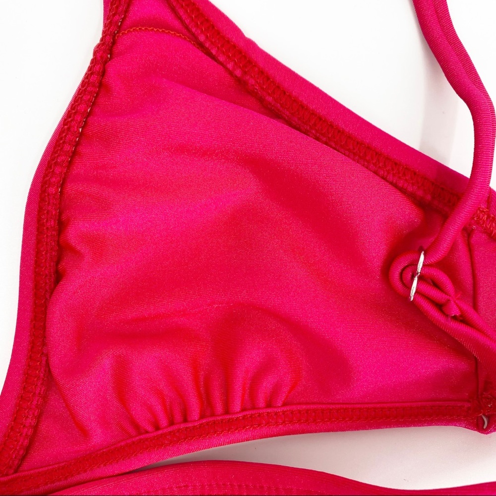 Ris-K Swim Fuchsia Hot Pink Shimmer Breeze Bikini Swim Top Size XS NEW *SPOT - Picture 10 of 16